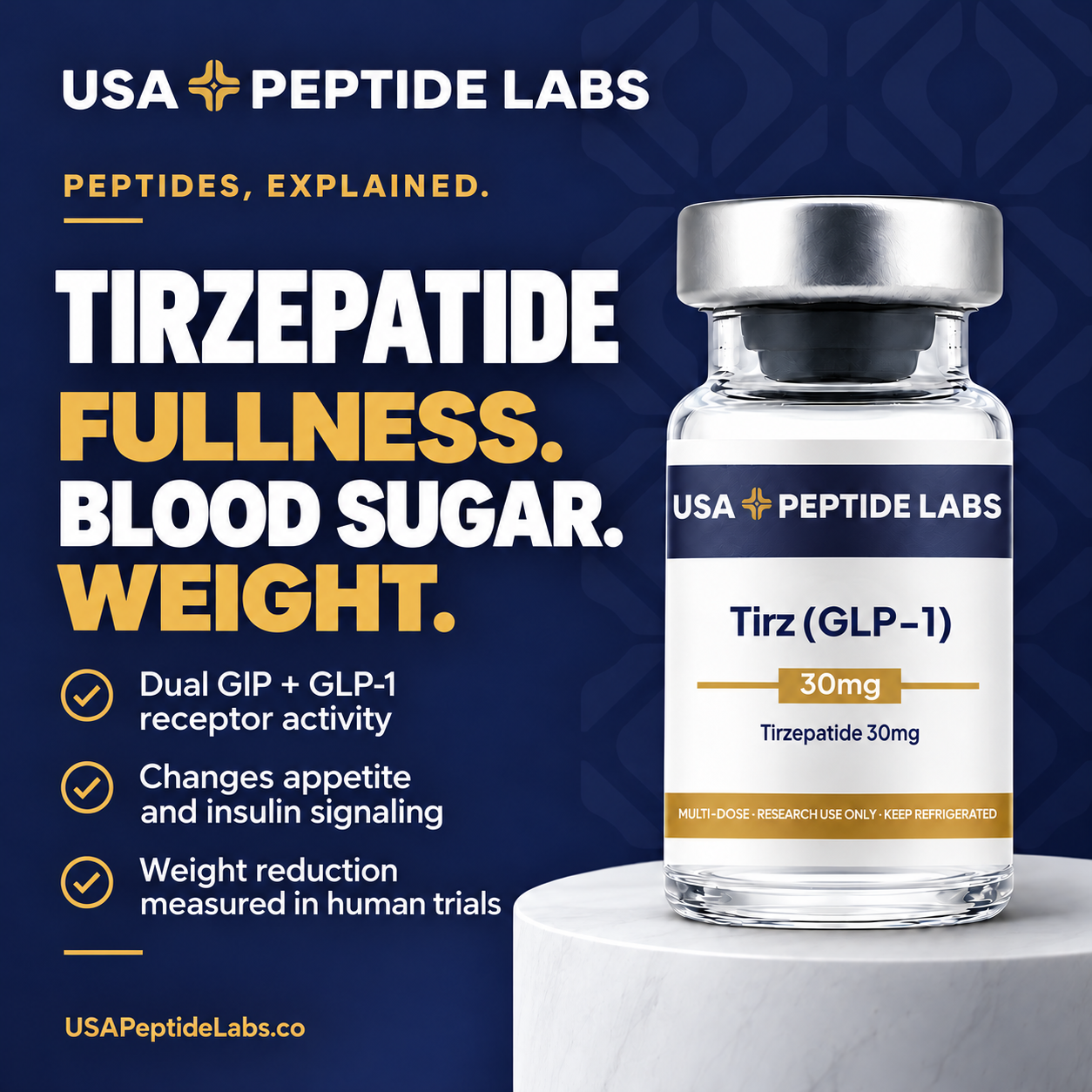 Tirzepatide — peptide education: mechanism and key points